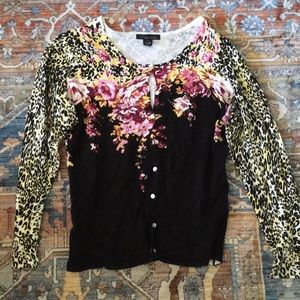 Leopard and Floral Cardigan